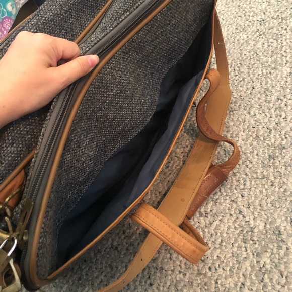 Hartmann Luggage Bags Vintage Hartmann Luggage Tweed Leather Carry